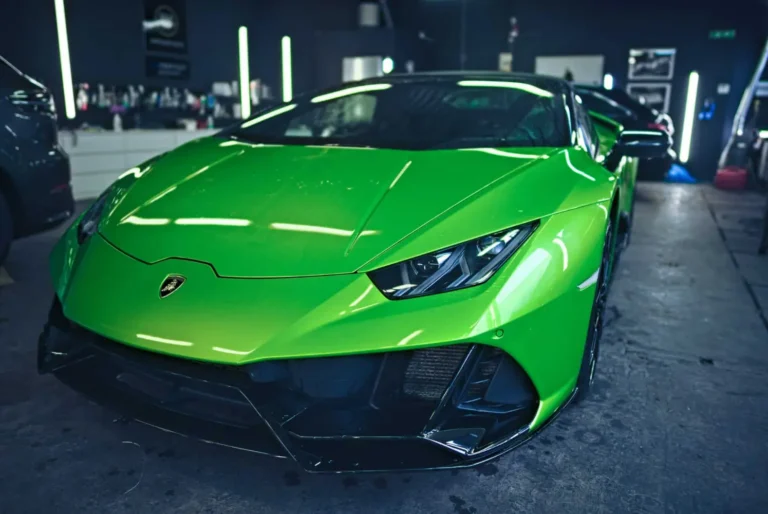 Lamborghini Huracan zabezpieczone folią ochronną PPF
